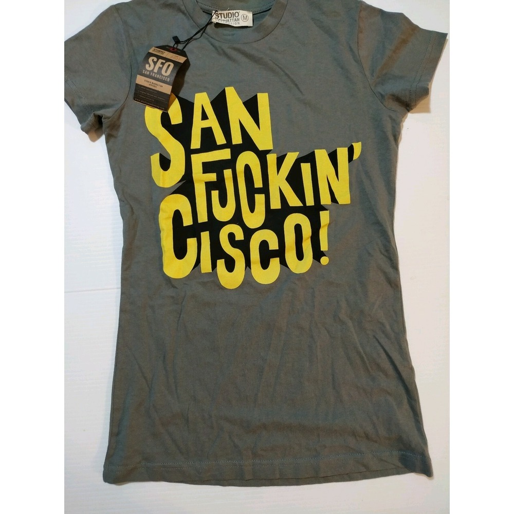 SFO San Francisco  Women Grafic Funny TShirt Medium @30